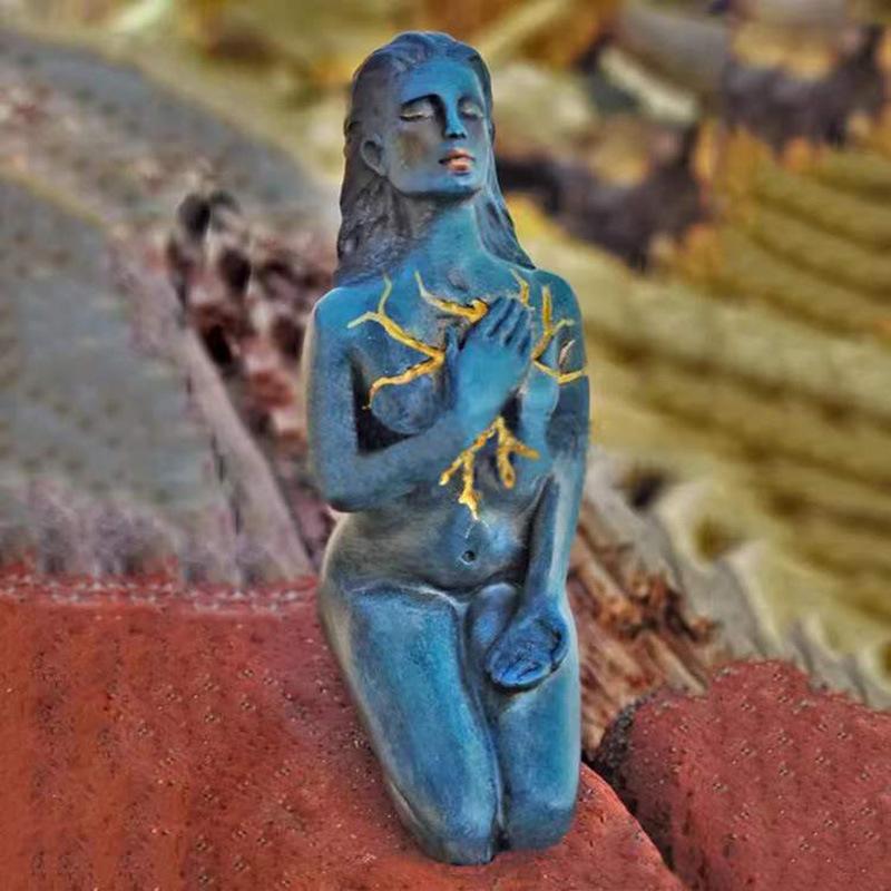 Self-Love Redemption Series Goddess Statue Resin Crafts Healing Goddess Statue Ornament Decoration