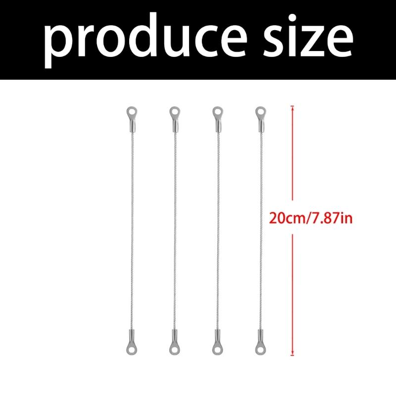 4Pcs Door Window Stopper Wire Rope Stainless Steel Connection Door Limiters Restraint Tool For Boats Furniture Cabinets