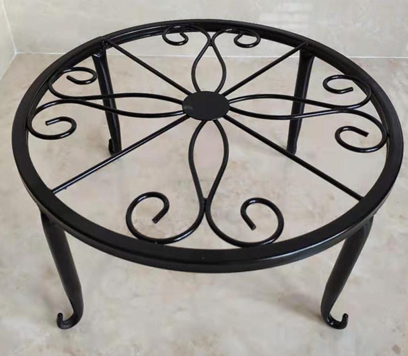 Metal Potted Plant Stands Duty Rustproof Iron Round Flower Pot Stands Indoor Outdoor Plant Holder Support Rack Plant Stand Rack