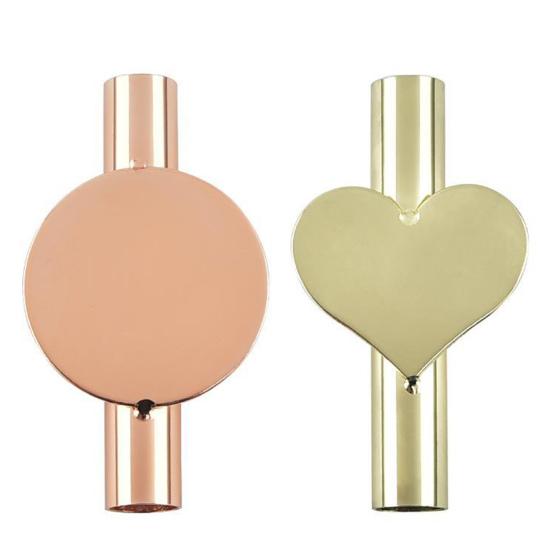 Wandmontage Metall Blumenröhre Selbstklebend Ohne Bohren Rund Liebesherz Echt