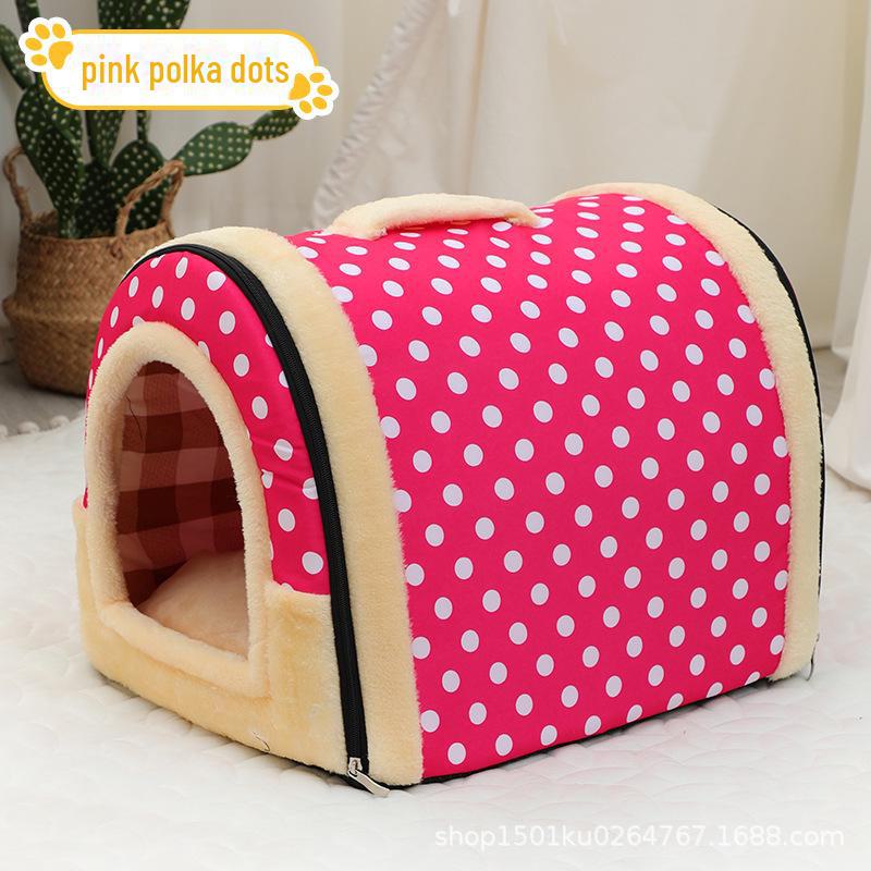 

Всесезонная портативная складная полузакрытая кровать для мелких и средних собак и кошек Small