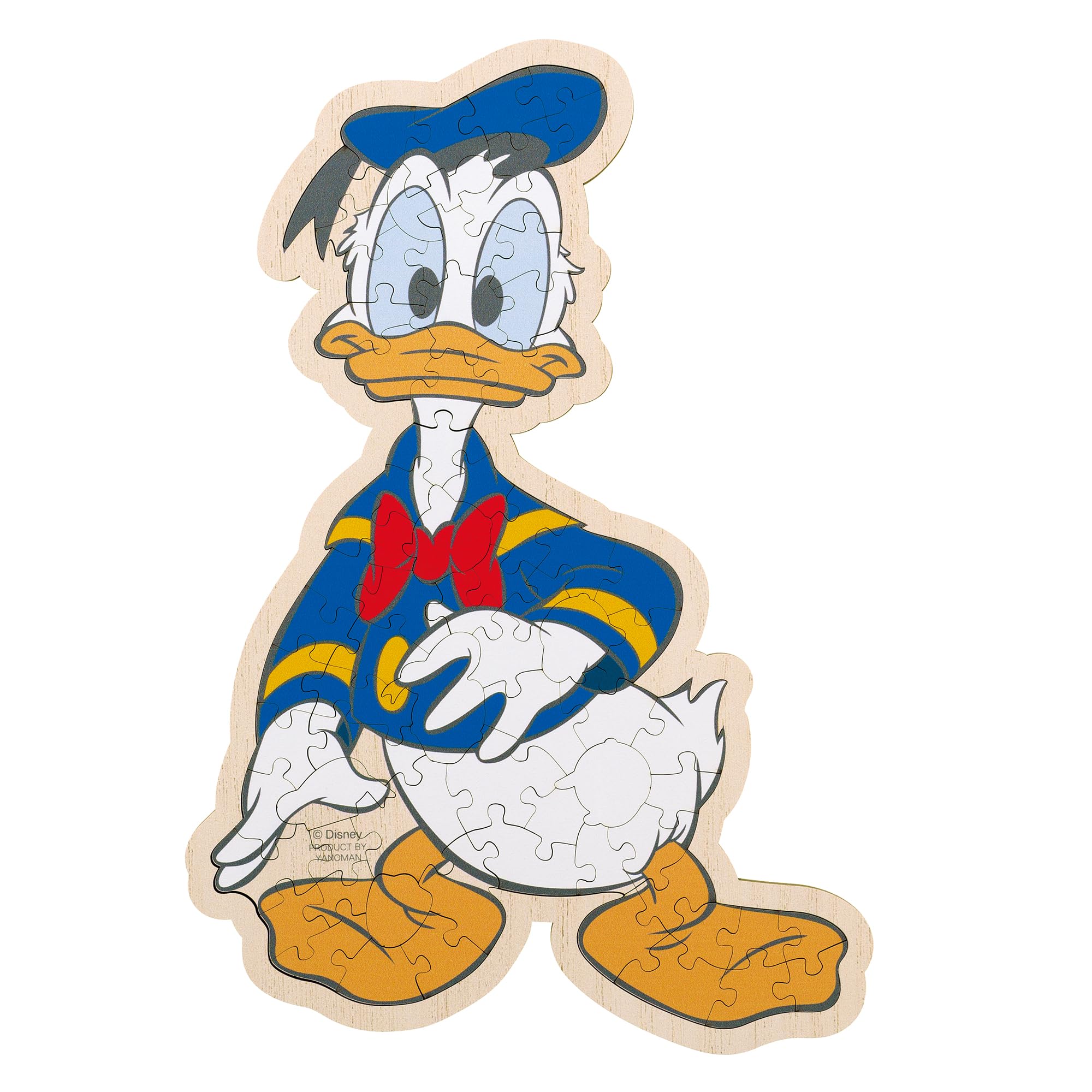 

Yanoman Jigsaw Woody Puzzle Rigmy Disney Donald Duck Includes Piece Request Instruction and Wooden Easel 72-Piece Puzzle, (18.1x26.8cm) 37-05,