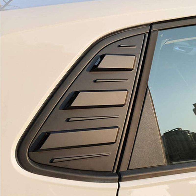 For Volkswagen POLO2011- Car Rear Window Shutter Cover Trim Window Louver Side Vent Trim Accessories