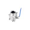 HOKG 304 Stainless Steel Three-Piece Sanitary Tri-Clamp Ball Valve