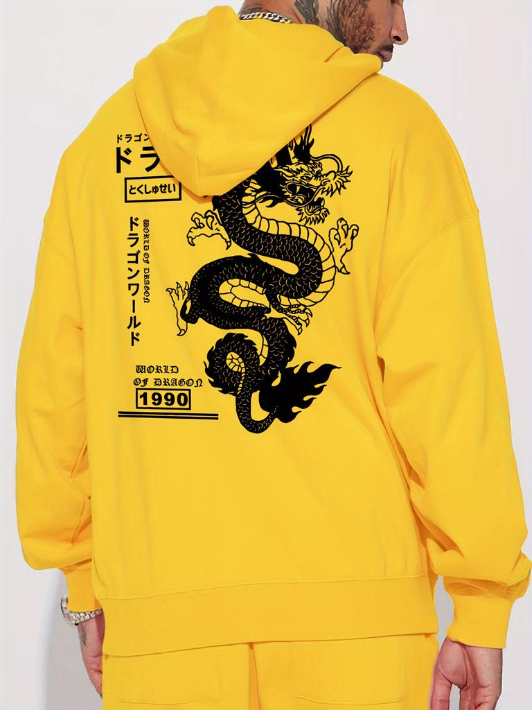 Spring and Autumn Printed Chinese Dragon Personality Sweater Versatile Jacket