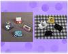 kotokari Pin Badge, Pins, Brooch, Badge, Pin Badge Motif, Alloy Pin Decoration Set (Showa Retro)