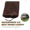Premium-Sunshade Canopy Cover Waterproof Replacement For Outdoor Patio/Porch Swing Chairs, For 2/3 Seat Models