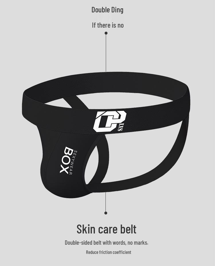 Men's Summer Cotton Sport Thong - Low-Waist, Hip-Lifting, Letter Design