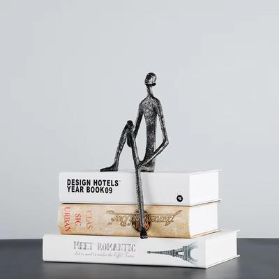1 Pcs High Quality Desktop Abstract Trinket Human Body Gun Metal Aluminium Desktop Sculpture Craft for Home Decor Accessories