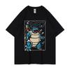 Pokémon Gengar Tryckt T-shirt Ren Bomull T-shirt Herr 2026 Sommar Mode Överdimensionerad Street Casual Y2K Toppar Streetwear Kläder