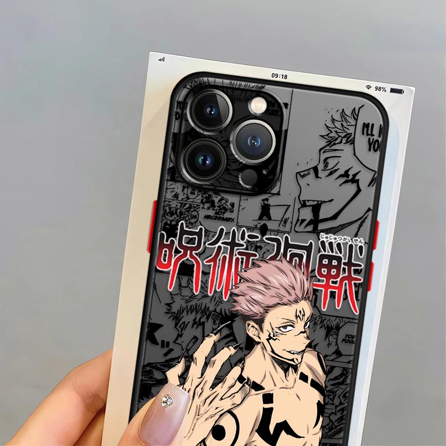 Case for iPhone 17 Pro Max 13 Mini 14 12 7 8 SE 11 XS XR 16 Plus 15 Air Funda Back Phone Cover Anime Jujutsu Kaisen