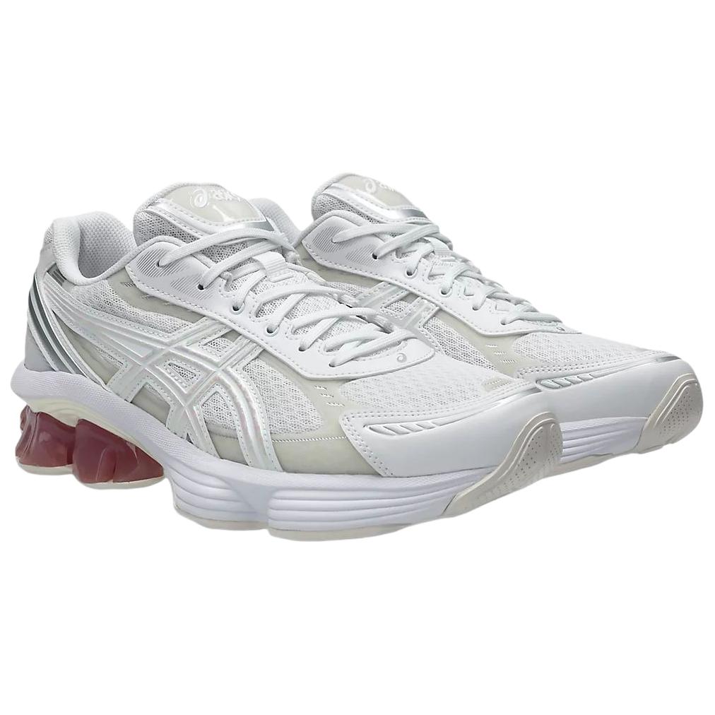 Asics Gel-Kinetic Fluent Comfortable Fit Shock Absorption Rebound Running Shoes Unisex sneaker White Red 1203A892-100