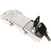 Weather Resistant Detachable Stainless Steel Motorcycle Buckle Lock with 2 Keys for Side Boxes Tail Boxes and Hinged Storage