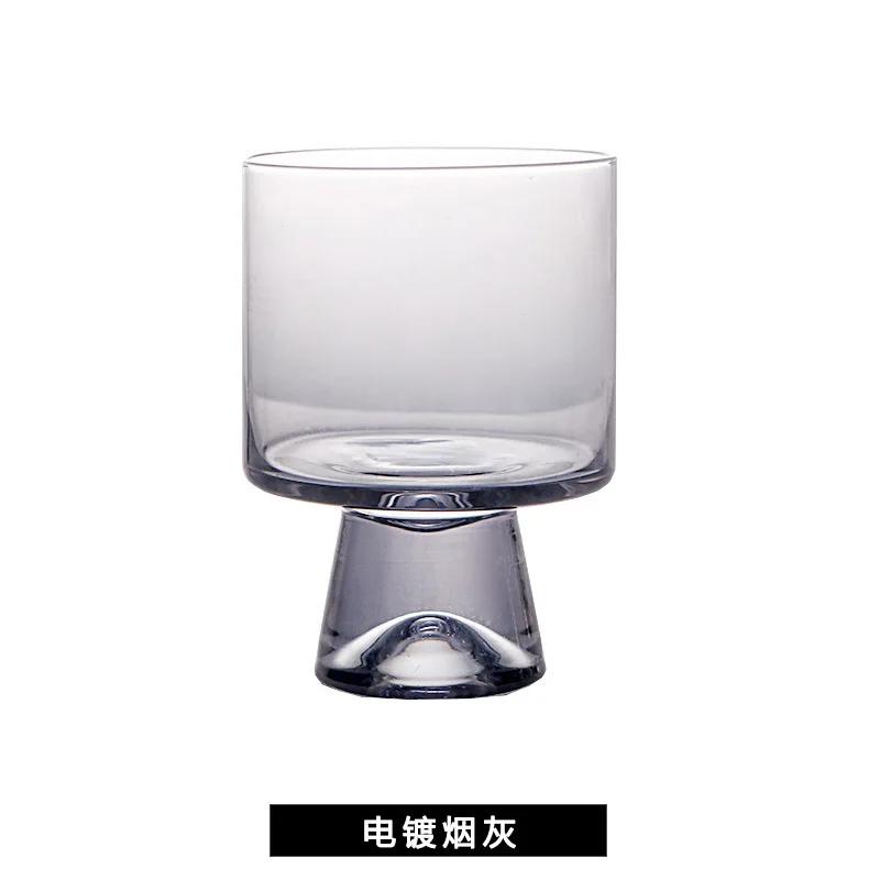 Křišťálový skleněný hrnek s rukojetí, trojrozměrně malovaný hrnek na červené a bílé víno, kreativní sklenice na kávu s motivem sněhové hory a tulipánu