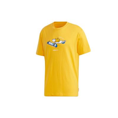 Neo Printed Straight-Cut Sport T-Shirt Men Tops Yellow GL7214