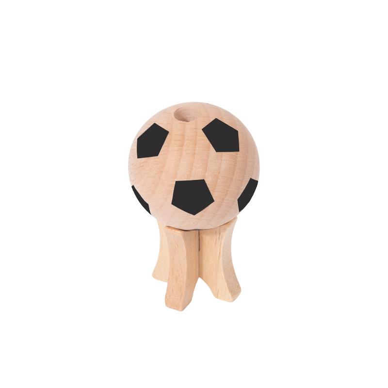 Soccer Ball Shaped Beechwood Diffuser, Volatile Aromatherapy Air Freshener for Home, Natural Solid Wood Deodorizer and Mosquito Repellent