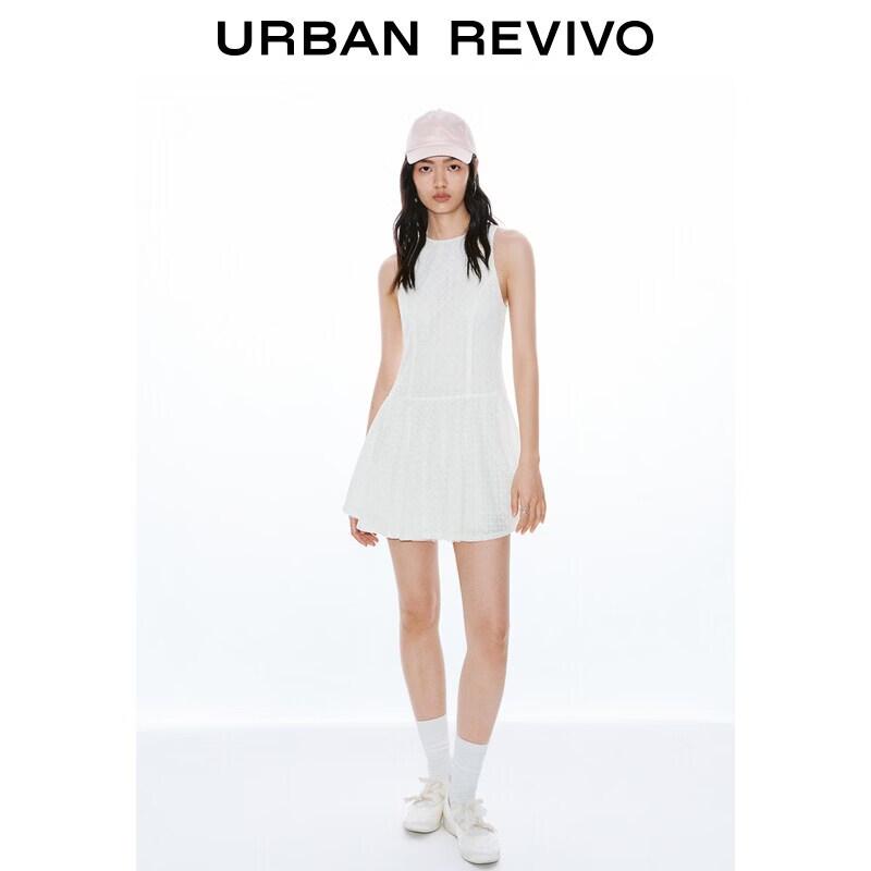UR2026 Women s Urban Chic Sleeveless Lace Mini Dress M