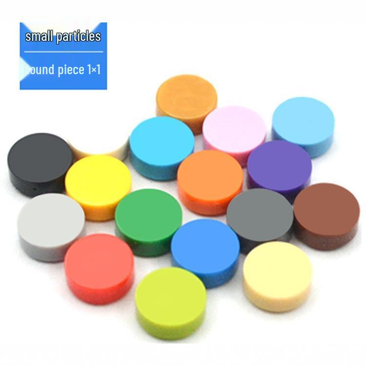 Kompatybilne Klocki Lego 98138 Okrągłe Klocki - Małe Elementy Pikselowe MOC, Luźne Płytki Gładkie 1x1 z Otworem Akcesoria