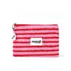 POODLE STRIPE SLIM POUCH PINK