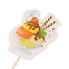 24Pcs Luau Cupcake Toppers Hawaiian Toothpicks With Flamingo Pineapple Palm Leaves Shape Picks Tropical Summer Beach Party Decor