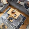 Extra-soft Living Room Rug Vintage Effect Grey 120x170