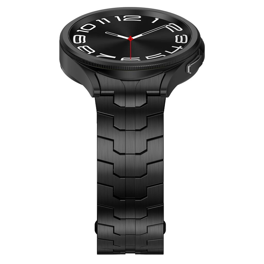 For Samsung Galaxy Watch FE 40mm/Watch6/Watch6 Classic/Watch 5 Stainless Steel Watch Strap Butterfly Buckle Wrist Band
