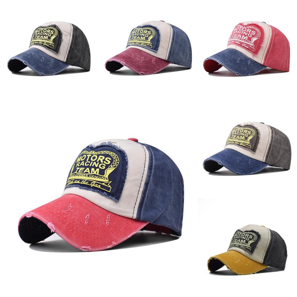 2022 Spring Season Ins Style Embroidered Washed Denim Ball Cap