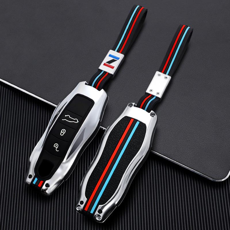 Zinc Alloy Car Key Case for Porsche Cayenne 958 911 Lepin 996 Macan Panamera 997 944 924 987 987 Gt3 Cayman 987 Car Accesories