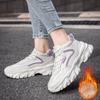 Winter Velvet Thickened Women's Shoes 2024 New Junior High School Students Sports Shoes Women's Non-slip Warm Cotton Shoes Dad Shoes