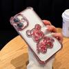 Quicksand Violent Bear Is Suitable for Iphone17 Mobile Phone Case, Apple 16 Four Corners Anti-drop 15ProMax All-inclusive Protective Case.