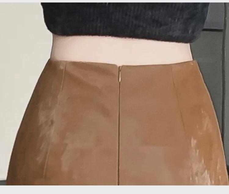 2024 Spring Women's High-Waist Slim Fishtail Skirt - Trendy, Irregular Splicing, Medium Length.