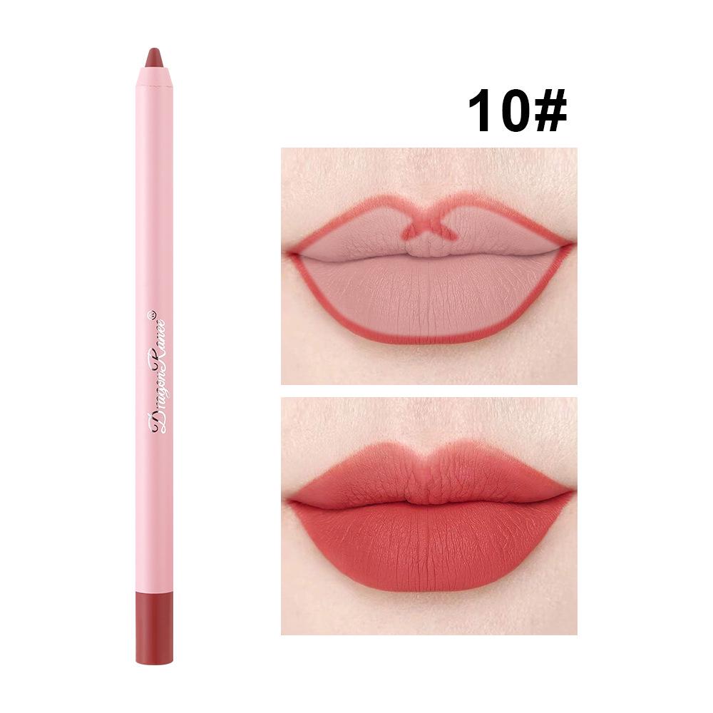 Dragonranee Waterproof Matte Pink Lip Liner & Plumping Lipstick Pen - Long-lasting, No Fade
