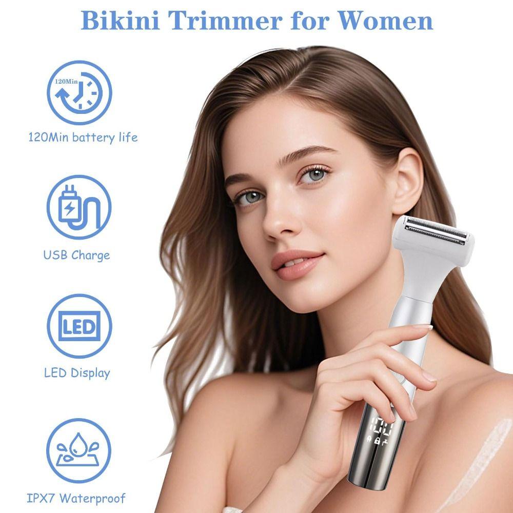 4-in-1 Hair Removal Device Low Noise Hair Remover Portable Women Body Shavers Set
