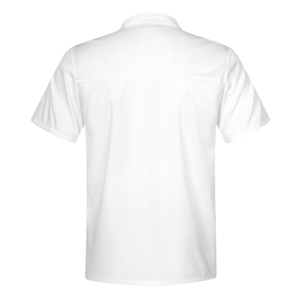 Cross-Over Collar Chef Coat for Men/Women - Unisex Professional Cook Uniform with Pockets, Kitchen Workwear