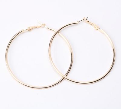 Gold and Silver Large Hoop Earrings - Stylish Summer Jewelry for Women