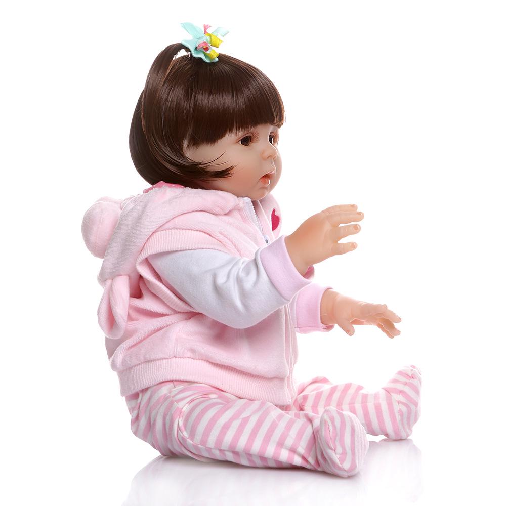 47cm Waterproof Realistic Silicone Doll - Cute and Popular розовый