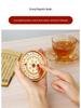 Adjustable Wooden Sundial Perpetual Calendar, Desktop Ornament and Timer for Home or Office Decor