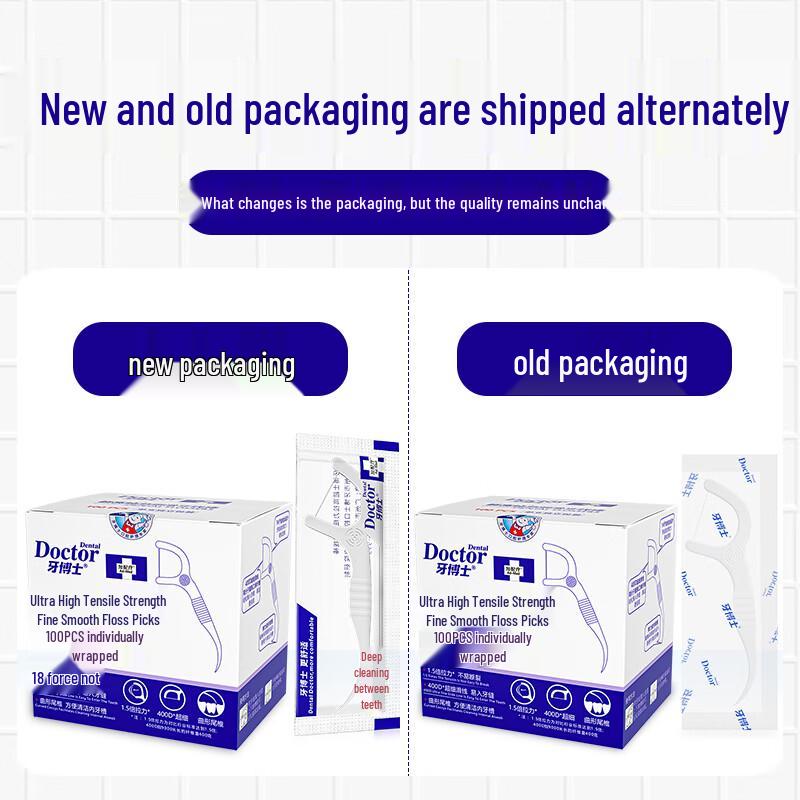 Dr. Tooth Ultra High Tension Silky Dental Floss Picks