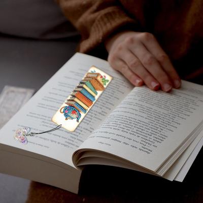 3Pcs Special Shape Flowers Castle Diamond Painting Bookmark 5D DIY Diamond Painting Bookmark DIY Bookmarks Diamond Painting Kits