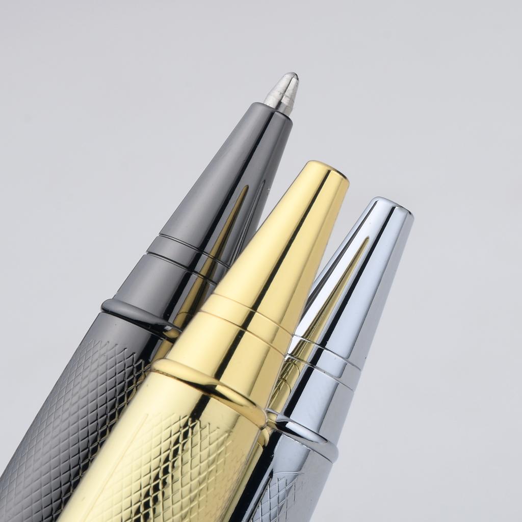 Custom Logo New Fashionable Sports Ballpoint Pen Stainless Steel Rose Gold Writing Width 1.0mm