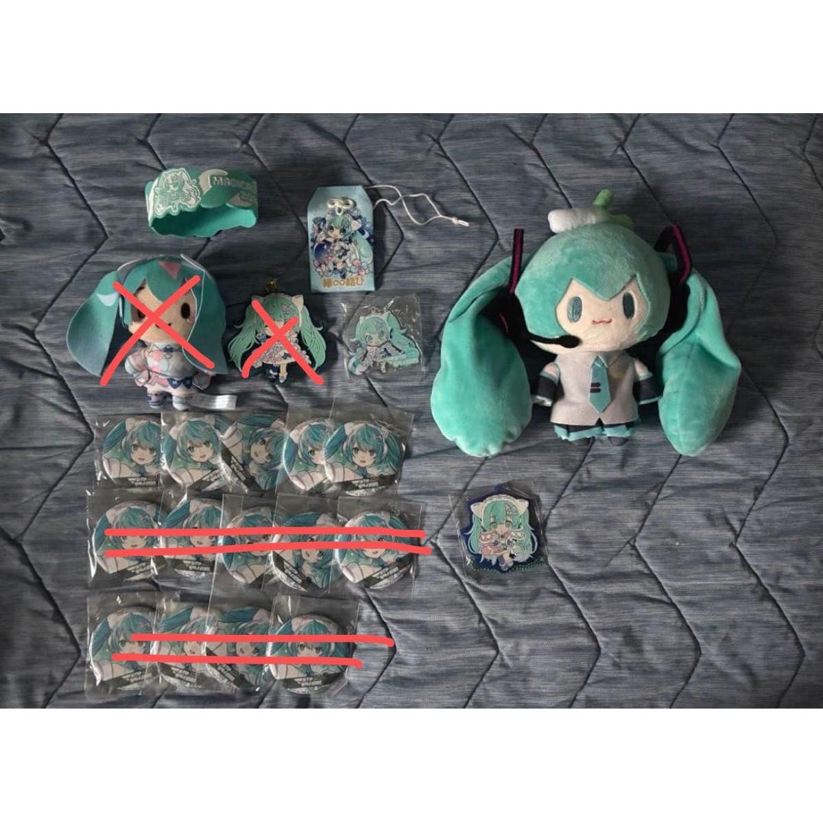 Used Hatsune Miku Plush Can Badge Magical Mirai 2020 Rubber Mascot Rubber Strap