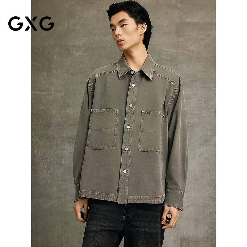 

GXG Men s Casual Fashion Denim Shirt Jacket S