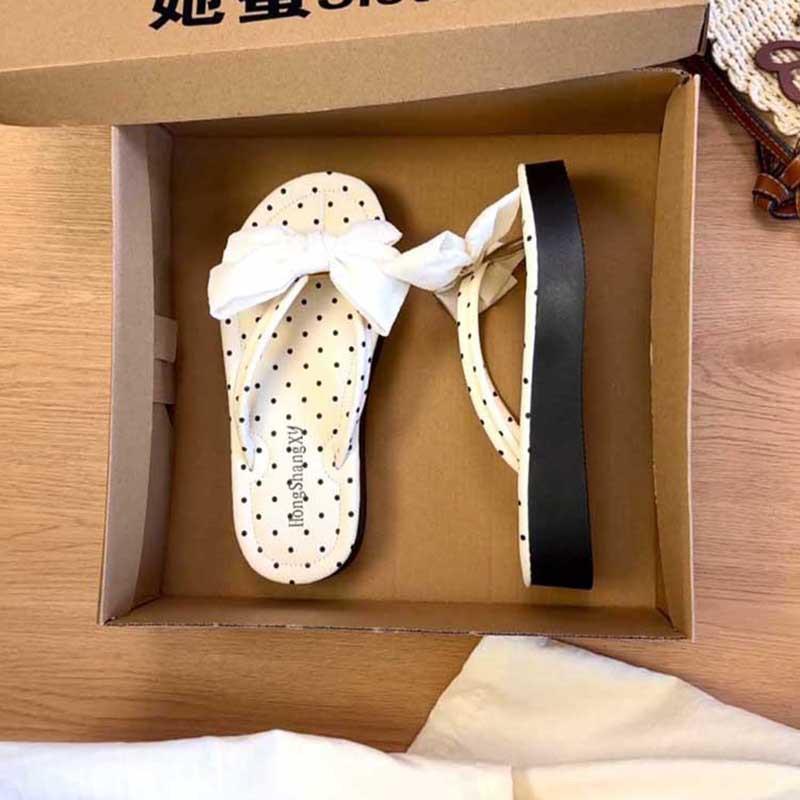 Cool Slippers Women's Summer New Leisure Vacation Flat Bottom Solid Color Toe Beach Flip-flops