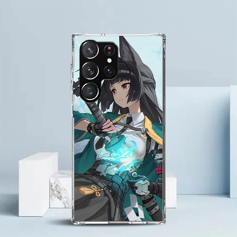Hoshimi Miyabi Zenless Zone Zero ZZZ Soft Cover for Samsung Galaxy S25 Edge S26 S24 S23 Ultra Phone Case S22 S21 Plus S20 FE Pri