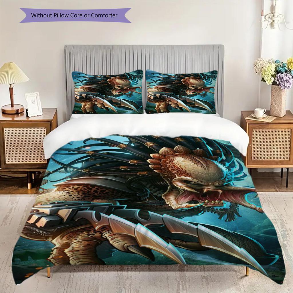 Alien Vs Predator Ultimate Battle Threepiece Set 1 Duvet Cover 2 Pillowcase Without Core Soft And Comfortable Christmas Birthday Gift