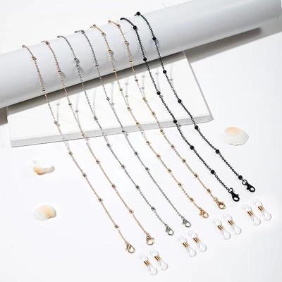 Women's High-End Beaded Metal Glasses Necklace - Anti-Slip Simple Jewelry Lanyard