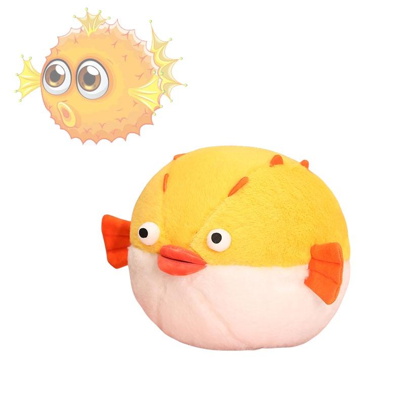Adorable Ocean Pufferfish Crocodile Plush Toy For Kids Wholesale 40cm 60cm 80cm 35cm 45cm 60cm