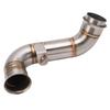 Motorcycle Middle Exhaust Pipe Stainless Steel Silver Rustproof Heat Resistant Replacement For Adventure 790 2019‑2022
