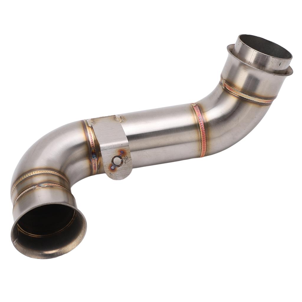 Motorcycle Middle Exhaust Pipe Stainless Steel Silver Rustproof Heat Resistant Replacement For Adventure 790 2019‑2022