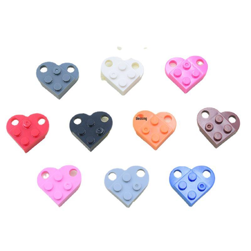 Acrylic Heart Building Block Keychain Pendant Ornament